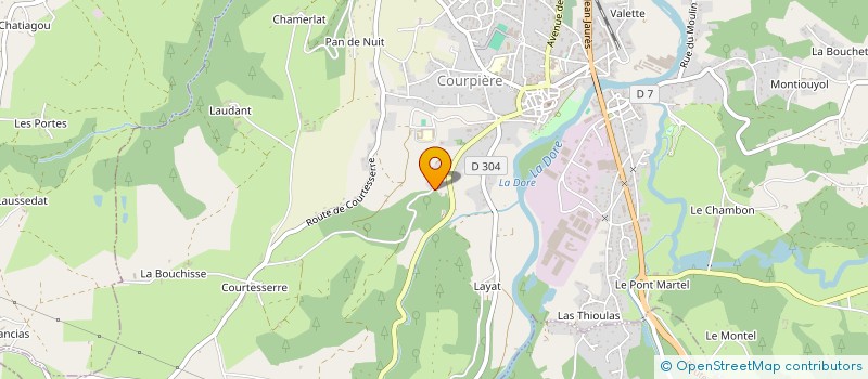 localisation de l'entreprise CENTRE GSP à COURPIERE