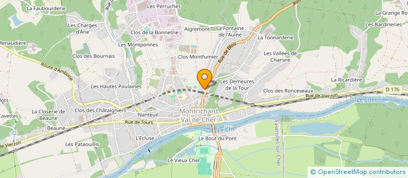 localisation de l'entreprise CENTRE HALLES SERVICES  MONTRICHARD-VAL-DE-CHER