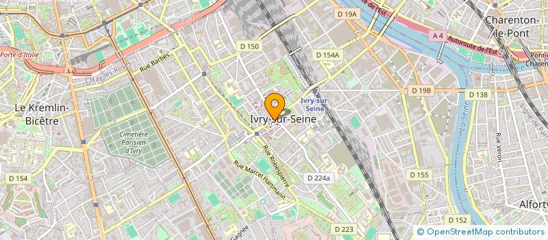 localisation de l'entreprise CENTRE HENRI AIGUEPERSE-UNSA EDUCATION  IVRY-SUR-SEINE