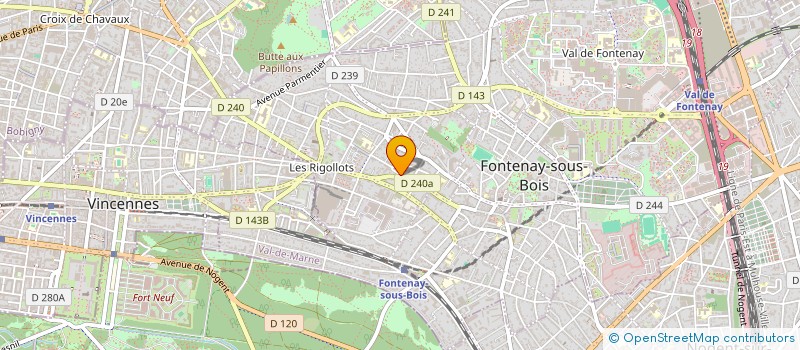 localisation de l'entreprise CENTRE HILLEL à FONTENAY-SOUS-BOIS