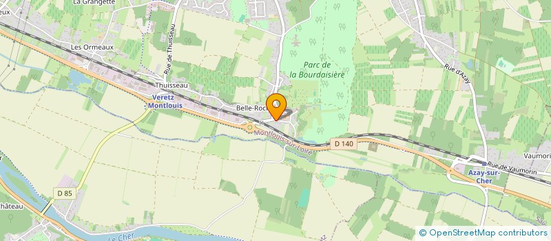 localisation de l'entreprise CENTRE HIPPIQUE BOURDAISIERE  MONTLOUIS-SUR-LOIRE