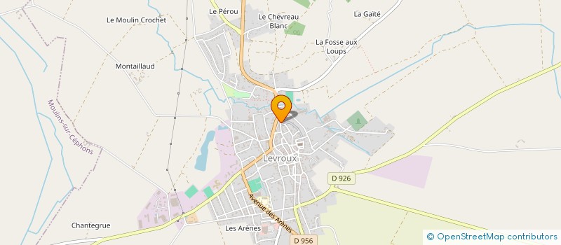 localisation de l'entreprise CENTRE HOSPITALIER à LEVROUX