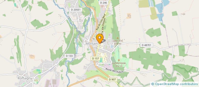 localisation de l'entreprise CENTRE HOSPITALIER à MORTAIN-BOCAGE
