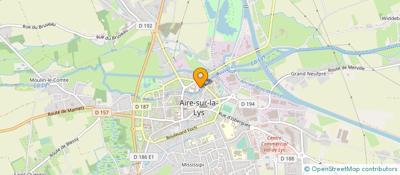 localisation de l'entreprise CENTRE HOSPITALIER AIRE-SUR-LA-LYS à AIRE-SUR-LA-LYS
