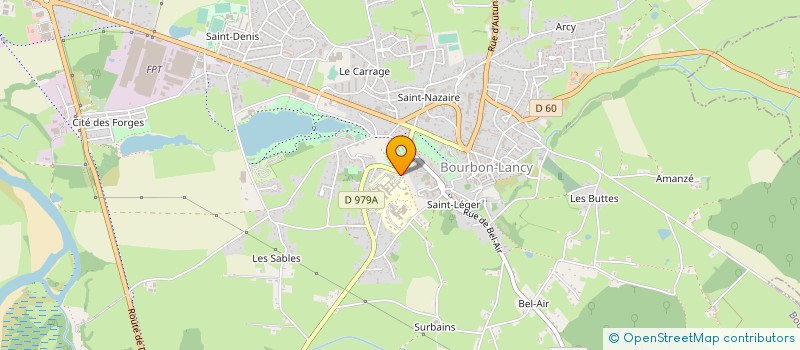 localisation de l'entreprise CENTRE HOSPITALIER ALIGRE BOURBON LANCY à BOURBON-LANCY