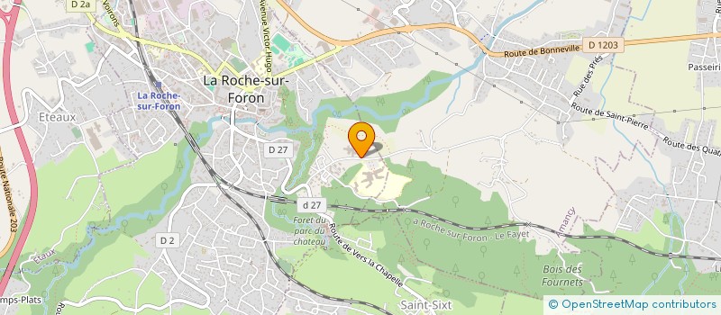 localisation de l'entreprise CENTRE HOSPITALIER ANDREVETAN  LA ROCHE-SUR-FORON