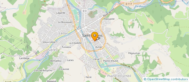 localisation de l'entreprise CENTRE HOSPITALIER ARIEGE COUSERANS à SAINT-GIRONS