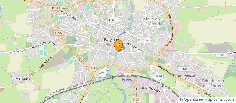 localisation de l'entreprise CENTRE HOSPITALIER AUNAY-BAYEUX à BAYEUX