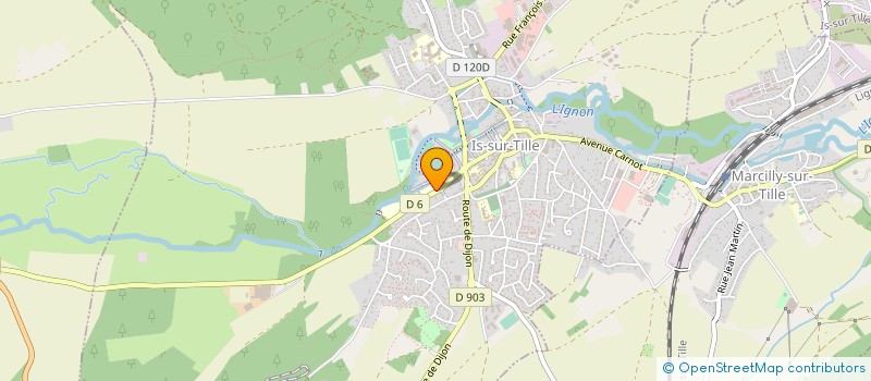 localisation de l'entreprise CENTRE HOSPITALIER D'IS-SUR-TILLE  IS-SUR-TILLE