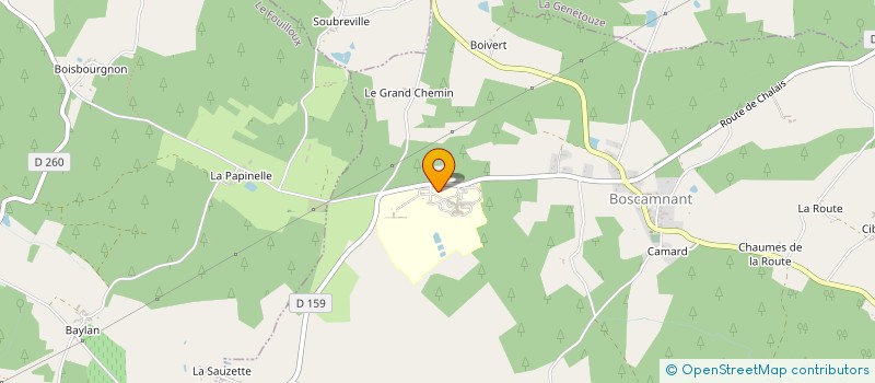 localisation de l'entreprise CENTRE HOSPITALIER DE BOSCAMMANT  BOSCAMNANT