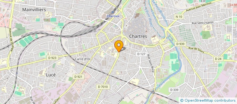 localisation de l'entreprise CENTRE HOSPITALIER DE CHARTRES à LE COUDRAY