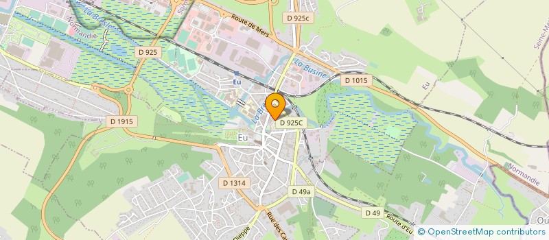 localisation de l'entreprise CENTRE HOSPITALIER DE EU à EU