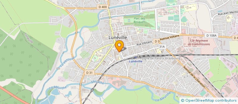localisation de l'entreprise CENTRE HOSPITALIER DE LUNEVILLE  LUNEVILLE