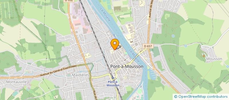 localisation de l'entreprise CENTRE HOSPITALIER DE PONT A MOUSSON  PONT-A-MOUSSON