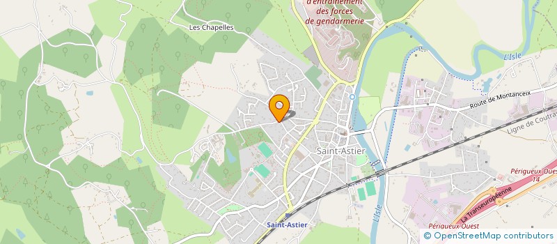 localisation de l'entreprise CENTRE HOSPITALIER DE SAINT-ASTIER  SAINT-ASTIER