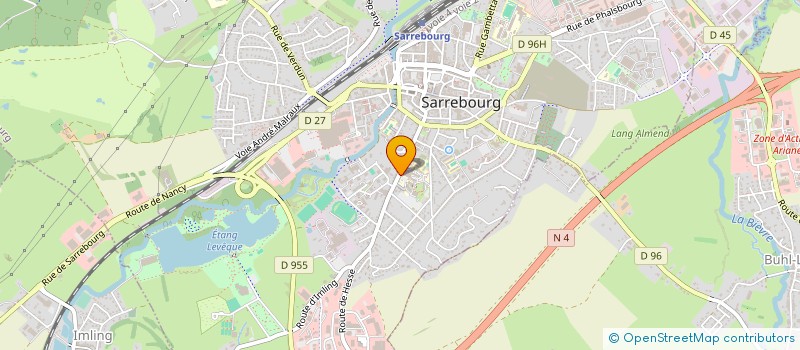localisation de l'entreprise CENTRE HOSPITALIER DE SARREBOURG  SARREBOURG