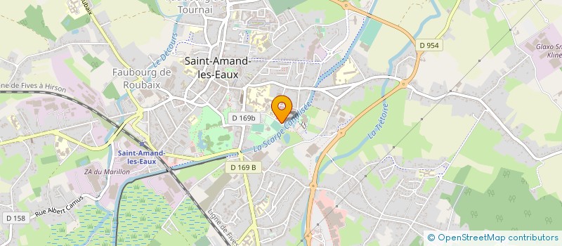 localisation de l'entreprise CENTRE HOSPITALIER DE ST AMAND LES EAUX  SAINT-AMAND-LES-EAUX