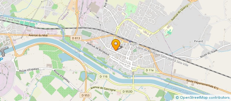 localisation de l'entreprise CENTRE HOSPITALIER DES DEUX RIVES à VALENCE