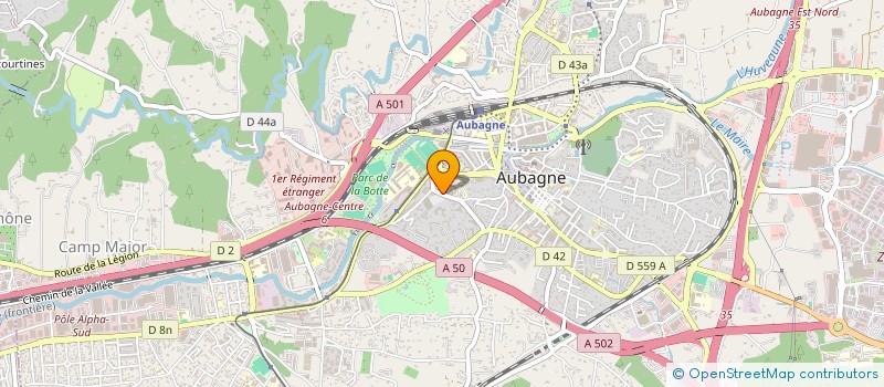 localisation de l'entreprise CENTRE HOSPITALIER GENERAL D AUBAGNE à AUBAGNE