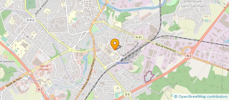 localisation de l'entreprise CENTRE HOSPITALIER GENERAL DE SOISSONS à SOISSONS