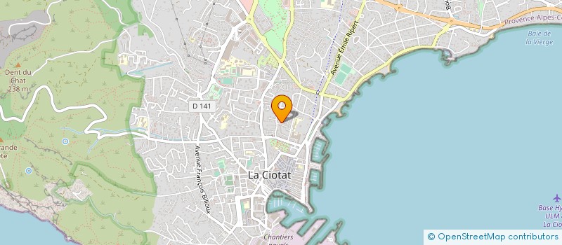 localisation de l'entreprise CENTRE HOSPITALIER GENERAL LA CIOTAT à LA CIOTAT