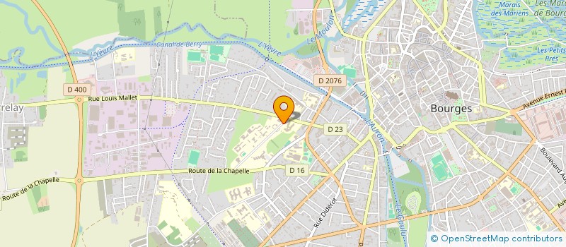 localisation de l'entreprise CENTRE HOSPITALIER GEORGE SAND  BOURGES