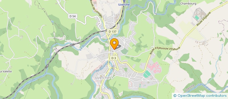 localisation de l'entreprise CENTRE HOSPITALIER GERIATRIQUE ALEXIS BOYER-USLD  UZERCHE