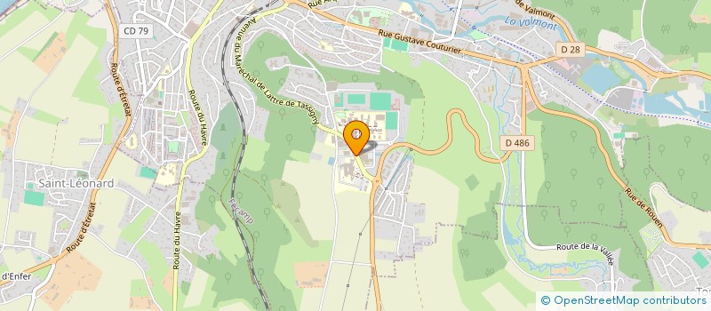 localisation de l'entreprise CENTRE HOSPITALIER INTERCOMMUNAL DU PAYS DES HAUTES FALAISES à FECAMP