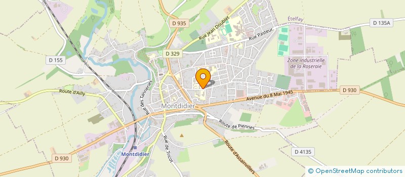 localisation de l'entreprise CENTRE HOSPITALIER INTERCOMMUNAL MONTDIDIER-ROYE à MONTDIDIER