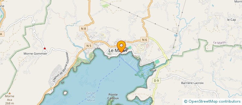 localisation de l'entreprise CENTRE HOSPITALIER INTERCOMMUNAL SUD CARAIBE  LE MARIN