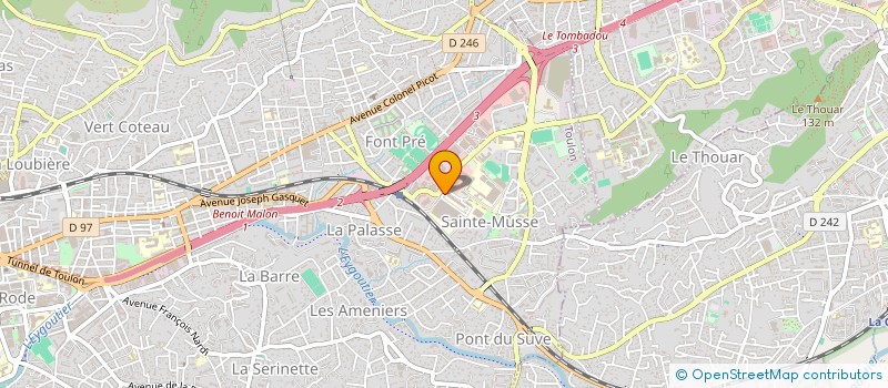 localisation de l'entreprise CENTRE HOSPITALIER INTERCOMMUNAL TOULON / LA SEYNE-SUR-MER  TOULON