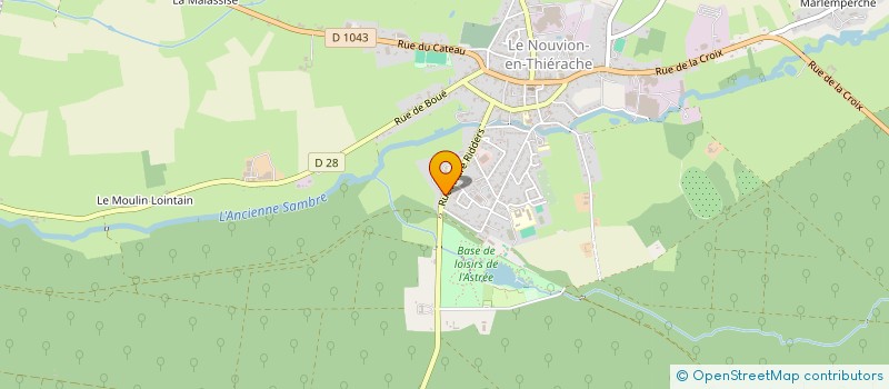 localisation de l'entreprise CENTRE HOSPITALIER LE NOUVION-EN-THIERACHE  LE NOUVION-EN-THIERACHE