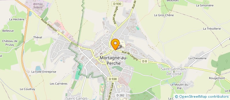 localisation de l'entreprise CENTRE HOSPITALIER MARGUERITE DE LORRAINE à MORTAGNE-AU-PERCHE