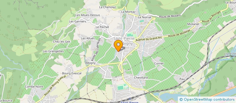 localisation de l'entreprise CENTRE HOSPITALIER MICHEL DUBETTIER  SAINT-PIERRE-D'ALBIGNY