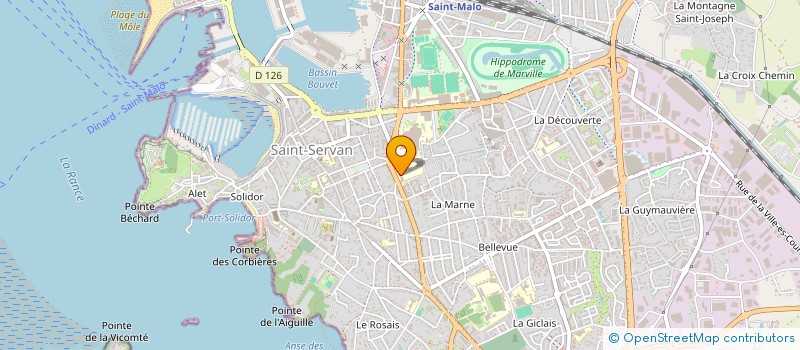 localisation de l'entreprise CENTRE HOSPITALIER SAINT MALO FORMATION  SAINT-MALO