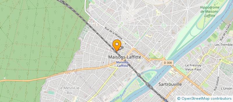 localisation de l'entreprise CENTRE HYDROELECTRIQUE DE CANAVEILLES  MAISONS-LAFFITTE