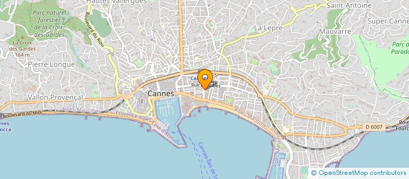 localisation de l'entreprise CENTRE HYGIAFORM DE CANNES à CANNES