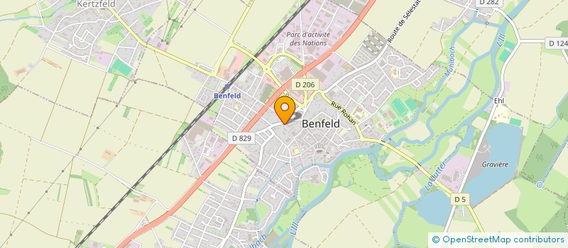 localisation de l'entreprise CENTRE IMAGERIE MEDICALE BENFELD ERSTEIN - CIMBE  BENFELD