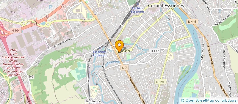 localisation de l'entreprise CENTRE IMAGERIE MEDICALE CHANTEMERLE à CORBEIL-ESSONNES