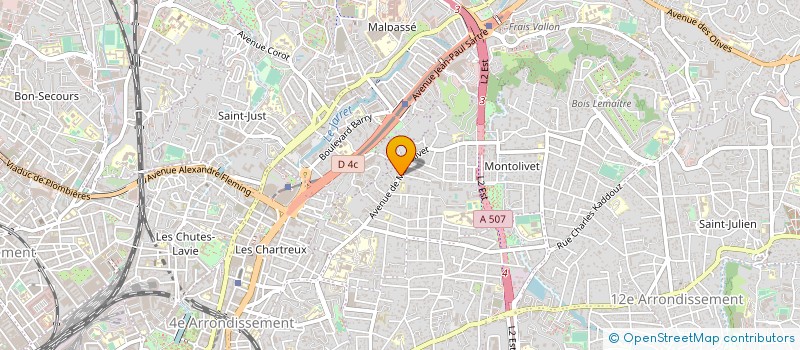 localisation de l'entreprise CENTRE IMAGERIE MEDICALE DE MONTOLIVET à MARSEILLE