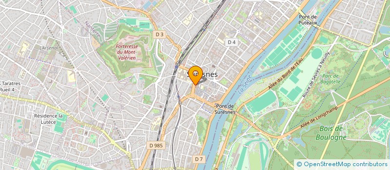 localisation de l'entreprise CENTRE IMAGERIE MEDICALE LONGCHAMP à SURESNES
