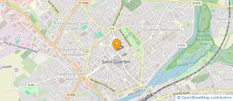 localisation de l'entreprise CENTRE IMMOBILIER à SAINT-QUENTIN