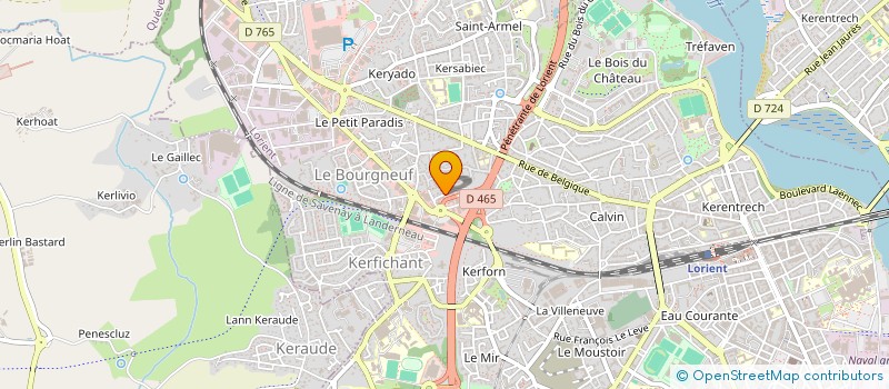 localisation de l'entreprise CENTRE IMMOBILIER DE L OUEST  LORIENT