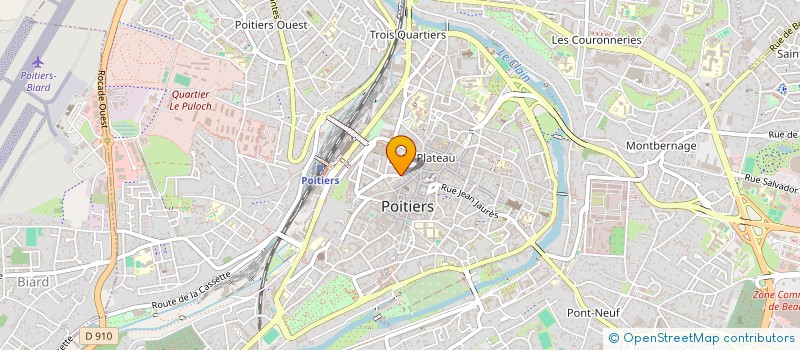 localisation de l'entreprise CENTRE IMMOBILIER DU POITOU EN ABREGE C.I.P. à POITIERS