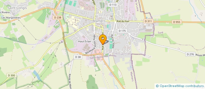 localisation de l'entreprise CENTRE INFIRMIER MISERICORDE à MAMERS