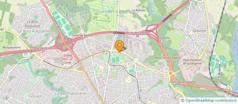 localisation de l'entreprise CENTRE INFORM DOCUMENT D OUEST à NANTES