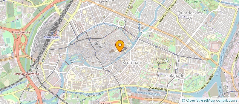 localisation de l'entreprise CENTRE INFORMAT JEUNES ALSACE à STRASBOURG
