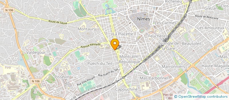 localisation de l'entreprise CENTRE INFORMATION DROITS DE LA FEMME à NIMES