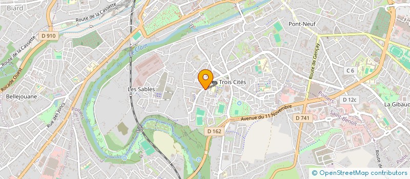 localisation de l'entreprise CENTRE INFORMATION DROITS DE LA FEMME à POITIERS