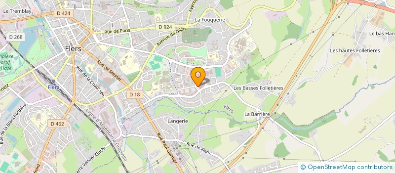 localisation de l'entreprise CENTRE INFORMATION DROITS DE LA FEMME à FLERS